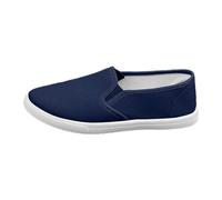 Generisch Scarpe da donna per il tempo libero, alla moda, unisex, con lacci, piatte, comode, per tutti i giorni, con jeans e pantaloni casual, Blu, 42 EU