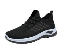 Generisch Scarpe da donna per il tempo libero, casual, scarpe sportive traspiranti, in rete, comode, leggere, per tutti i giorni e la città, suola antiscivolo in nero, bianco, rosso, grigio