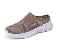 Generisch Scarpe da donna per il tempo libero, scarpe da corsa, scarpe da camminata, leggere, casual, stravaganti, comode e per il tempo libero, caffè, 37 EU