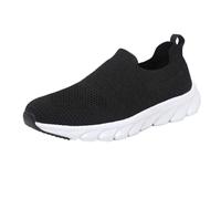 Generisch Scarpe da donna, scarpe da ginnastica, scarpe da donna, eleganti, con tacco alto, comode, traspiranti, per il tempo libero, facili da curare, scarpe sportive, Nero , 36 EU