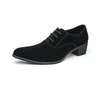 Generisch Scarpe da festa per l'Oktoberfest, classiche scarpe con lacci con suola piatta, per tutti i giorni, tempo libero, compagne eleganti di alta qualità, Nero , 40 EU