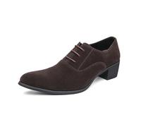 Generisch Scarpe da festa per l'Oktoberfest, classiche scarpe con lacci con suola piatta, per tutti i giorni, tempo libero, compagne eleganti di alta qualità, marrone, 43 EU