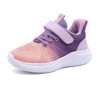 Generisch Scarpe da ginnastica alla moda per ragazze con tomaia traspirante, suola antiscivolo per bambini attivi nelle attività sportive per il tempo libero, Colore: rosa., 30 EU