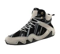 Generisch Scarpe da ginnastica alte da donna e da uomo, comode e con calda imbottitura, con punta larga, per l'autunno, per il trekking, per l'allenamento, per l'inverno, da jogging, grigio., 48 EU