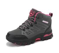 Generisch Scarpe da ginnastica alte da donna per attività all'aria aperta con maggiore durata, eccellente presa durante le escursioni e l'allenamento sportivo e l'arrampicata, grigio., 37 EU