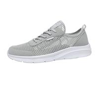 Generisch Scarpe da ginnastica bianche da uomo e da donna, scarpe da ginnastica unisex comode da corsa su strada, scarpe da ginnastica da uomo, scarpe da ginnastica per il tempo libero, grigio., 48 EU