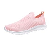 Generisch Scarpe da ginnastica con suola morbida, comode scarpe da passeggio in tessuto morbido, per tutti i giorni, senza lacci, ortopediche, piatte, leggere, estive, larghe, scarpe da corsa