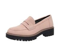 Generisch Scarpe da ginnastica con suola spessa, tinta unita, per il tempo libero, comode scarpe da infilare per le occasioni quotidiane con un aspetto robusto, Colore: rosa., 41 EU