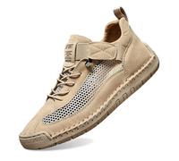 Generisch Scarpe da ginnastica coppia uomo primavera ed estate antiscivolo moda escursionismo scarpe leggere medie e vecchie scarpe, cachi, 41 EU Larga