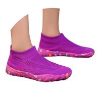 Generisch Scarpe da ginnastica da donna a piedi nudi, leggere, traspiranti, comode, per il tempo libero, per la corsa sulla strada, per camminare, traspiranti, Lilla, 45 EU