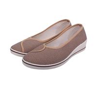 Generisch Scarpe da ginnastica da donna, comode da camminare, scarpe da corsa, leggere, eleganti, in tela, slip-on per trekking ed escursionismo, scarpe sportive per attività all'aria aperta, marrone