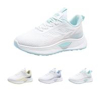 Generisch Scarpe da ginnastica da donna con lacci, suola morbida, traspiranti, comode e robuste, per trekking, sport, escursionismo, corsa, per l'uso quotidiano, Blu, 38 EU