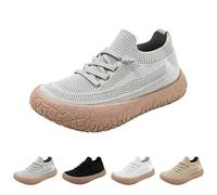 Generisch Scarpe da ginnastica da donna con plateau in memory foam, slip-on, piatte e robuste, scarpe sportive, leggere, traspiranti, per attività all'aperto, sport, corsa, camminata