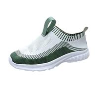 Generisch Scarpe da ginnastica da donna, con suola morbida, in rete traspirante, per il tempo libero, leggere, comode, da ginnastica, palestra, fitness, da jogging, da passeggio, verde, 39 EU