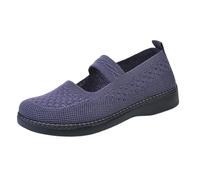 Generisch Scarpe da ginnastica da donna, scarpe sportive estive, in rete, traspiranti, leggere, tinta unita, piatti, antiscivolo, comode, per il tempo libero, per attività all'aperto, corsa