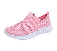 Generisch Scarpe da ginnastica da donna slip on sneakers scarpe scarpe sportive leggere donna nuovo modello mesh traspirante confortevole leggero suola spessa scarpe casual, Colore: rosa., 39 EU