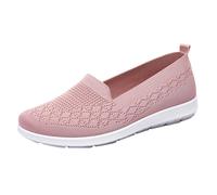 Generisch Scarpe da ginnastica da donna, traspiranti, comode, per il tempo libero con suola morbida, ideali per scivolare dentro, comode., Colore: rosso, 41 EU