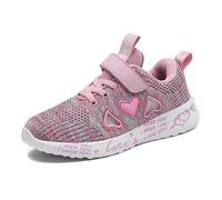 Generisch Scarpe da ginnastica da ragazza, leggere, con suola flessibile, con vestibilità fissa, per la scuola e il tempo libero, comode scarpe per bambini per ragazze attive dai 4 ai 13 anni, Colore