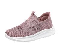 Generisch Scarpe da ginnastica da uomo e da donna, leggere, leggere, traspiranti, comode, per il tempo libero, per la strada, per camminare, unisex, Colore: rosa., 36 EU