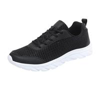 Generisch Scarpe da ginnastica da uomo, per il tempo libero, scarpe da trekking, leggere, leggere, comode, da allenamento, da uomo, casual, da uomo, colore nero, bianco, 42 EU 3X-Stretta