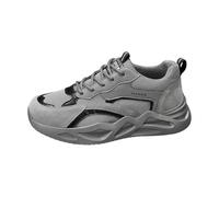 Generisch Scarpe da ginnastica da uomo traspiranti - Scarpe da trekking antiscivolo con lacci, scarpe da ginnastica - Mesh High Top scarpe da trekking scarpe per il tempo libero, grigio., 44 EU
