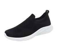Generisch Scarpe da ginnastica leggere, traspiranti, per il tempo libero, per la corsa su strada, per interni alla moda, scarpe da corsa da uomo, casual, scarpe da ginnastica, bianco, 43 EU 3X-Stretta