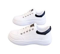 Generisch Scarpe da ginnastica ortopediche da donna con lacci, scarpe da ginnastica con zeppa, suola morbida, cuscino d'aria, scarpe da passeggio, comode e robuste, antiscivolo, scarpe da corsa e