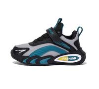 Generisch Scarpe da ginnastica per bambini attivi, traspiranti, casual, suola morbida, ideali per sport, scuola, attività all'aperto, grigio, 30 EU
