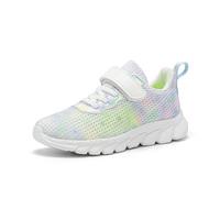 Generisch Scarpe da ginnastica per bambini, suola leggera, con design durevole, per l'uso quotidiano, comode scarpe casual per bambini dai 5 ai 14 anni, Lilla, 31 EU