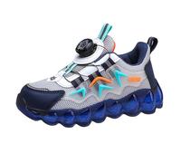 Generisch Scarpe da ginnastica per bambini, traspiranti, leggere, per il tempo libero, traspiranti, resistenti all'usura, alla moda, per lo sport, grigio., 31 EU