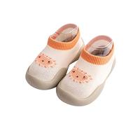 Generisch Scarpe da ginnastica per bambini WarmThe Floor calzini antiscivolo prewalker scarpe luminose da donna, Colore: arancione., 25 EU