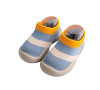 Generisch Scarpe da ginnastica per bambini WarmThe Floor calzini antiscivolo prewalker scarpe luminose da donna, Blu, 20 EU
