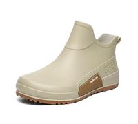 Generisch Scarpe da pioggia da donna comode per tutte le stagioni, perfette per le giornate bagnate, con design alla moda, ideali per look casual, abbigliamento resistente alle intemperie, beige., 43