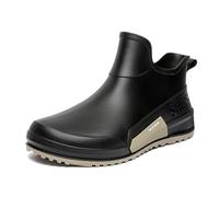 Generisch Scarpe da pioggia da donna per tutte le stagioni, comode ed eleganti per i giorni di pioggia, perfettamente combinabili con abiti per il tempo libero, antiscivolo, pratiche, da donna, grigio