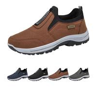 Generisch Scarpe da trekking antiscivolo, comode da passeggio da uomo, in poliestere, per il tempo libero, alla moda, scarpe da trekking, morbide, traspiranti, leggere, caffè, 45 EU