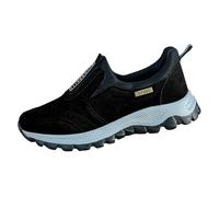 Generisch Scarpe da trekking da uomo con piedi larghi, scarpe da trekking, slip-on di sicurezza, scarpe basse in pelle scamosciata, comode da camminare, eleganti e belle, scarpe da jogging casual