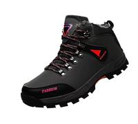 Generisch Scarpe da trekking da uomo e donna, impermeabili, per attività all'aria aperta, antiscivolo, leggere, da trekking, antiscivolo, da trail, Nero , 41 EU