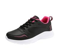 Generisch Scarpe da trekking leggere da donna Sneakers casual e alla moda e tinta unita da donna scarpe da snowboard, rosa intenso, 35 EU