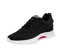 Generisch Scarpe da uomo per il tempo libero con regolazione dell'altezza integrata, sneaker in rete traspirante, design leggero con lacci per attività quotidiane, tacco a zeppa invisibile per un