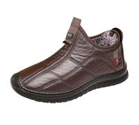 generisch Scarpe da uomo Spring And Winter Cotton Shoes with Thick Cotton Boots Soft Sole Fashion Warm Snow Boots Uomo Scarpe Nero 42,5, caffè, 42 EU