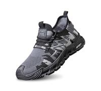 Generisch Scarpe da uomo traspiranti per il tempo libero, scarpe da ginnastica leggere, comode da camminare e correre, suola morbida, per tutti i giorni, primavera, estate, autunno, grigio., 41 EU