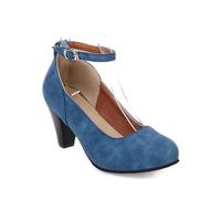 Generisch Scarpe Donna 42 Scarpe Donna con Cinturino alla caviglia e Tacco Alto Polmone Scarpe Donna, Blu, 41 EU