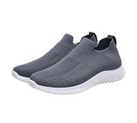 Generisch Scarpe estive da donna, larghe, leggere, traspiranti, in memory foam, comode, per attività all'aria aperta, con comodo plantare per il lavoro, per stare in piedi lunghi, grigio., 40 EU