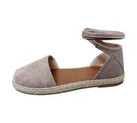Generisch Scarpe estive da donna, per il tempo libero, con lacci piatti, sandali romani, ariose ed eleganti, scarpe da spiaggia, suola robusta, cinghie regolabili, comode scarpe per tutti i giorni