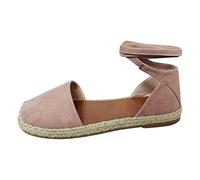 Generisch Scarpe estive da donna, per il tempo libero, con lacci piatti, sandali romani, ariose ed eleganti, scarpe da spiaggia, suola robusta, cinghie regolabili, comode scarpe per tutti i giorni
