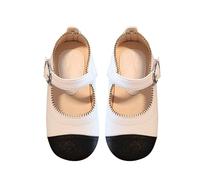 Generisch Scarpe estive primi passi da ragazza, eleganti, antiscivolo, per bambini, Mary Jane, da principessa, da comunione, da sera, per bambini, abiti da palcoscenico e occasioni festive, bianco, 25