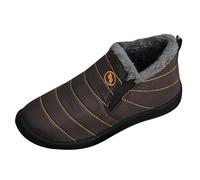 Generisch Scarpe giallo senape da donna 2025 grandi scarpe fredde e stivali senza cotone con vecchi stivali ispessiti, scarpe casual calde alte 40, marrone, 46 EU