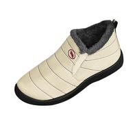 Generisch Scarpe giallo senape da donna 2025 grandi scarpe fredde e stivali senza cotone con vecchi stivali ispessiti, scarpe casual calde alte 40, bianco, 41 EU