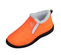 Generisch Scarpe giallo senape da donna 2025 grandi scarpe fredde e stivali senza cotone con vecchi stivali ispessiti, scarpe casual calde alte 40, Colore: arancione., 38 EU