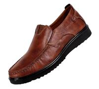 Generisch Scarpe in tessuto da uomo, estive, leggere e traspiranti, per il tempo libero, traspiranti, antiscivolo, resistenti all'usura, eleganti, tinta unita, marrone, 40 EU